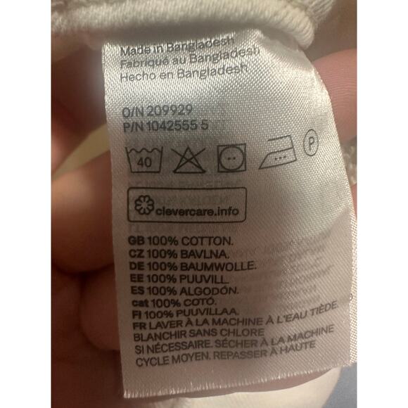 &Denim Women 90’s Baggy Jeans Cream Ultra High Waist Size 4 - Picture 7 of 7